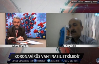 Gazeteci Türk Kanal5 TV canlı yayınında Van'daki...
