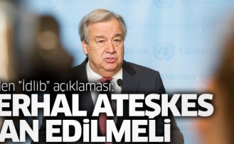 BM Genel Sekreteri Guterres'den ateşkes çağrısı 