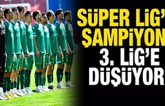 Süper Lig'in şampiyonu TFF 3. Lig'e düşüyor!