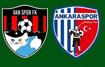 Vanspor- Ankaraspor maçında ilk yarı 0-0 beraberlikle oynanıyor