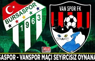 Bursaspor - Vanspor maçı seyircisiz oynanacak