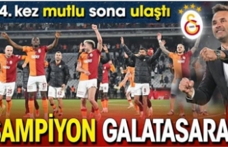 Galatasaray 24. kez şampiyon...