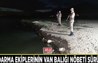 Jandarma ekiplerinin Van Balığı nöbeti sürüyor