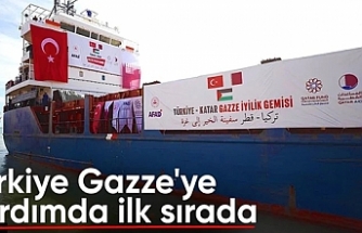 Türkiye, Gazze'ye yardımda ilk sırada