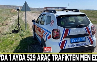 Van’da 1 ayda 529 araç trafikten men edildi