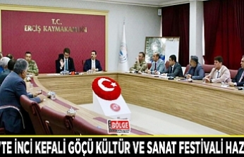 Erciş'te İnci Kefali Göçü Kültür ve Sanat Festivali hazırlığı