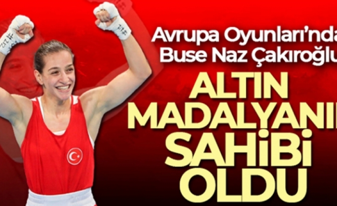 Avrupa Oyunları'nda Buse Naz Çakıroğlu, altın madalyanın sahibi oldu