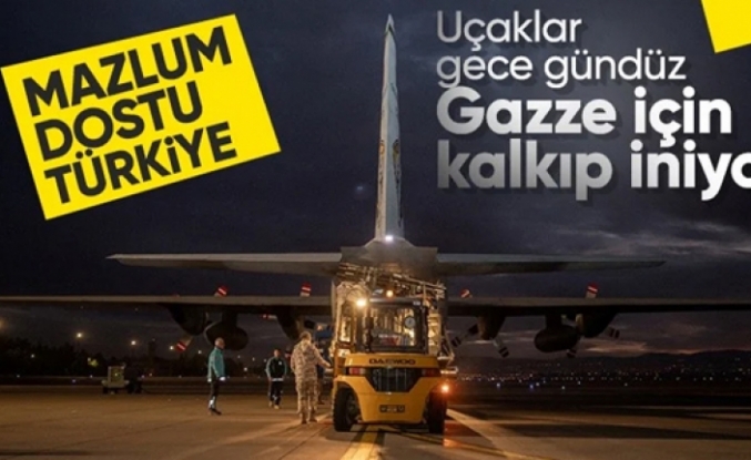 Türkiye'den Gazze'ye yardım eli: Bir uçak dolusu yardım daha yola çıktı!